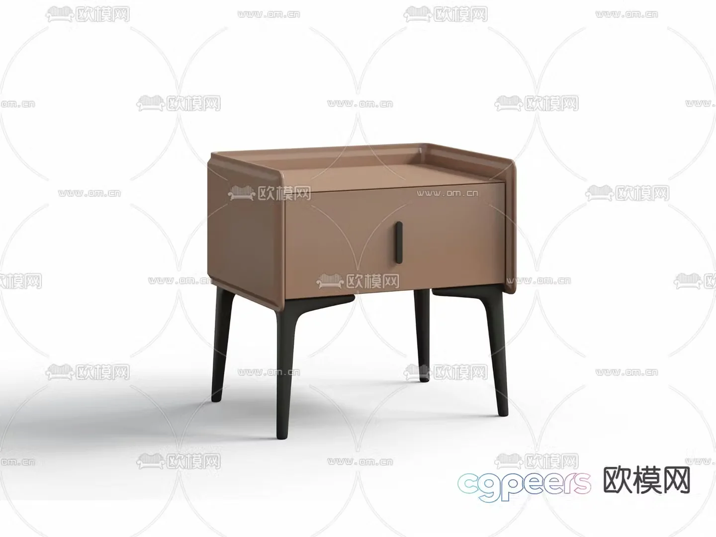 Modern bedside table 3d model