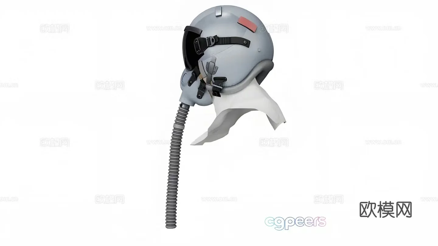 Pilot helmet 3d model