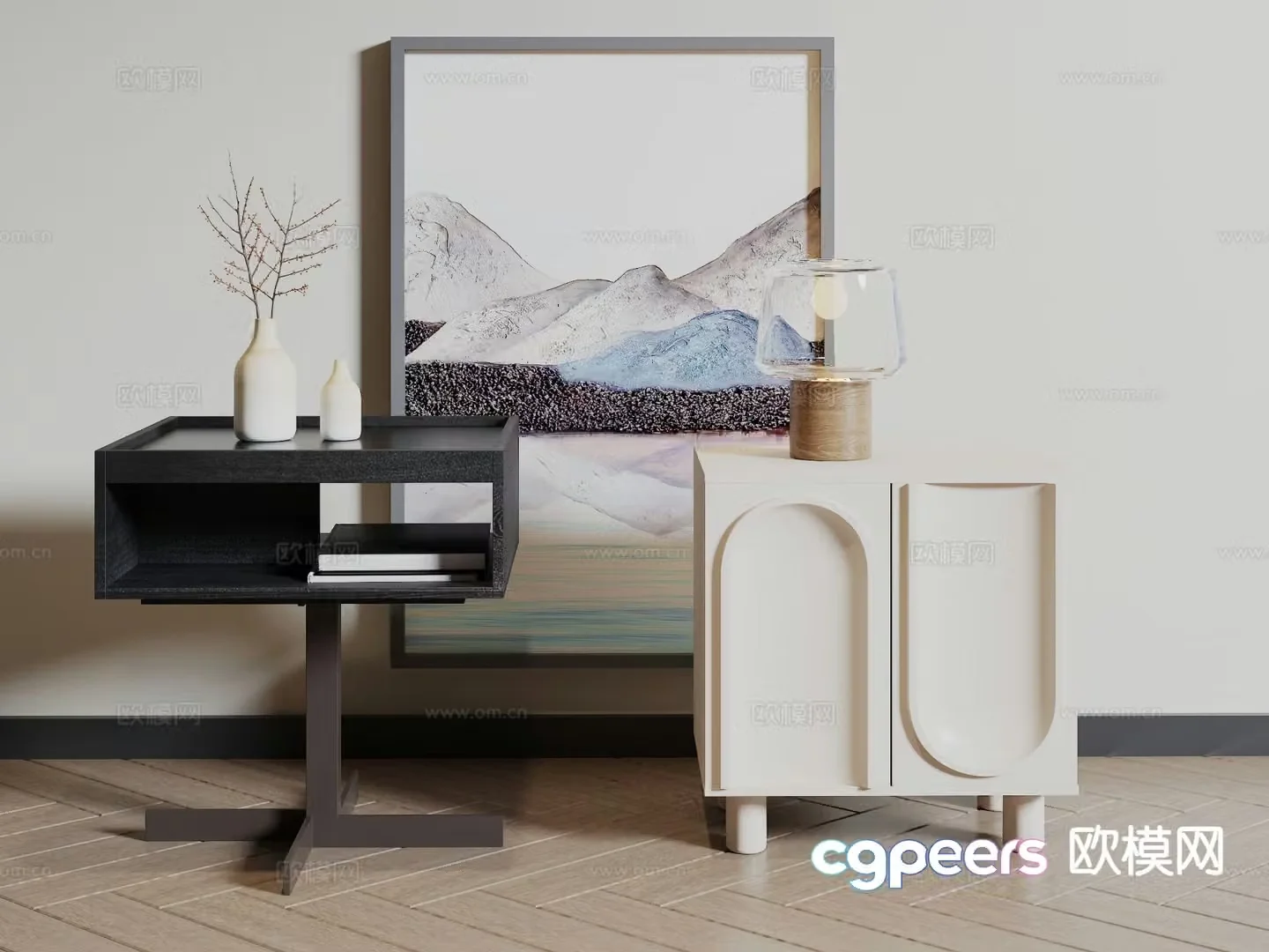 bedside table 3d model