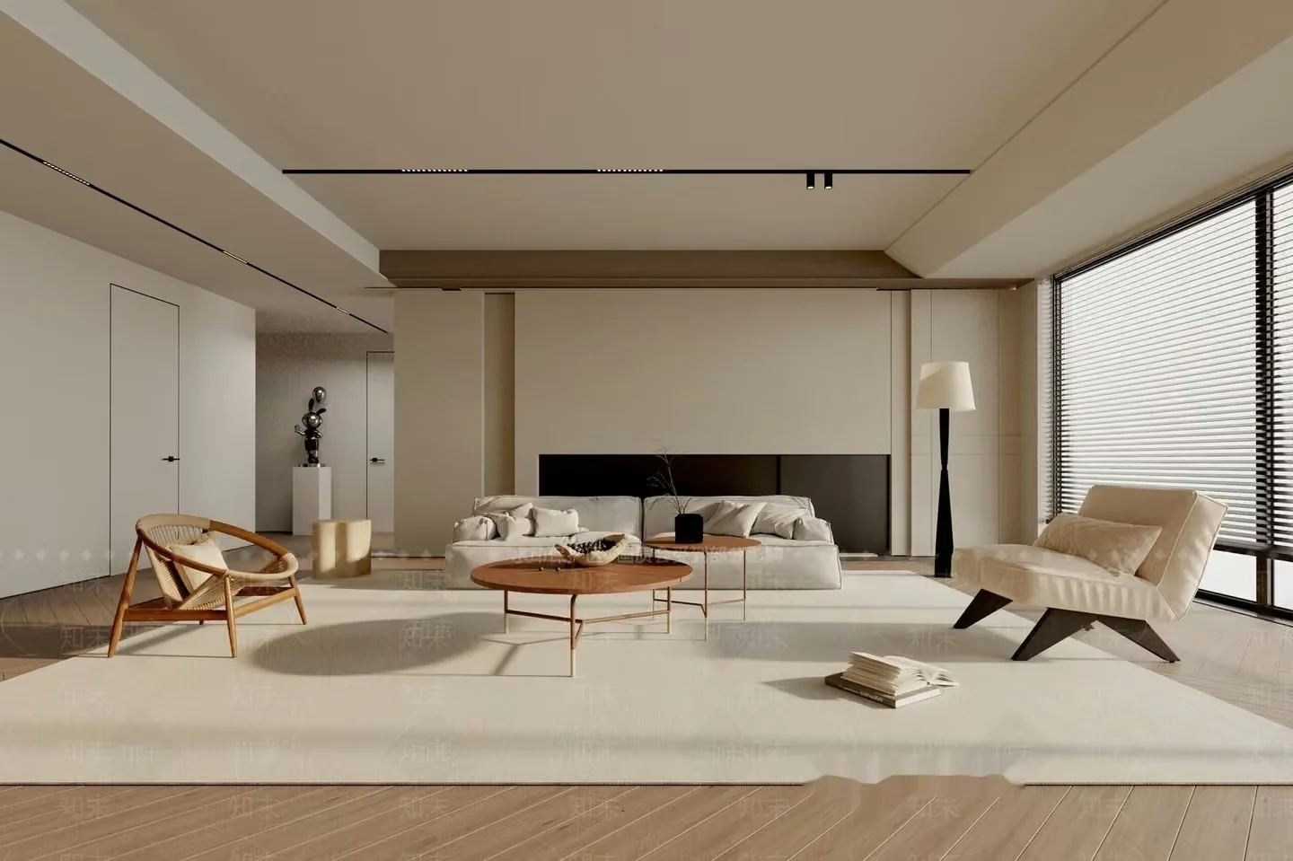 Modern Living Room 3D Model – 19811 – VRAY Render