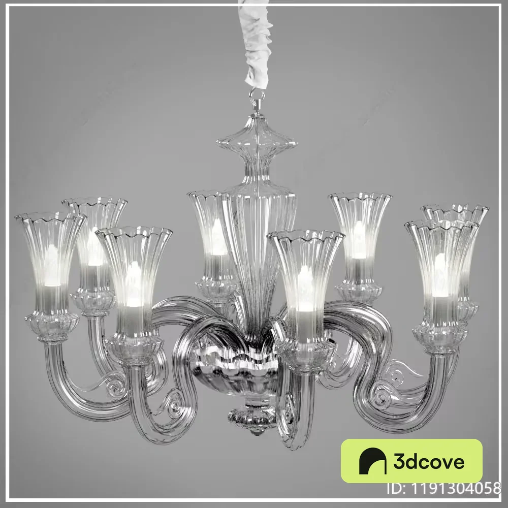 Modern Glass Chandelier