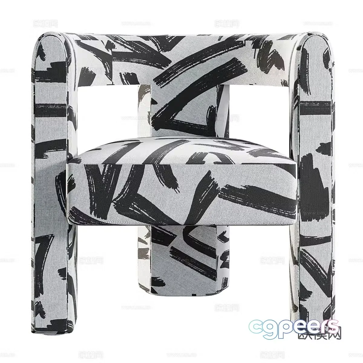 Modern leisure chair styling chair 3d model