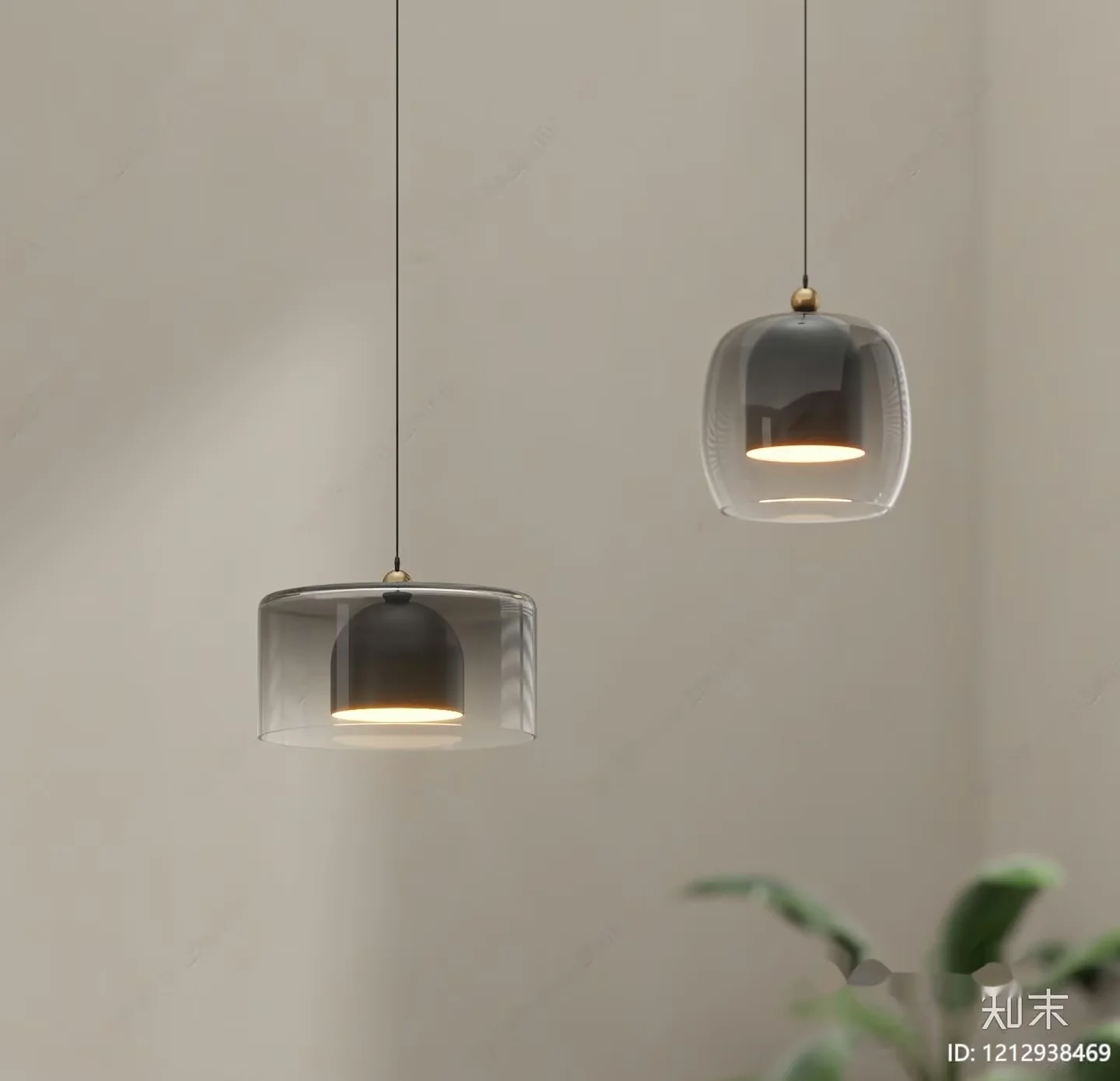 Modern Glass Light Fixtures 3D Model – 20454 – VRAY Render