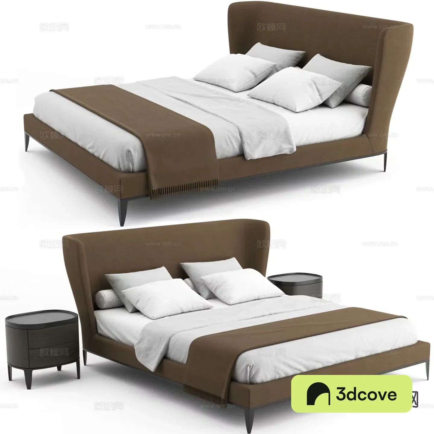 Modern double bed