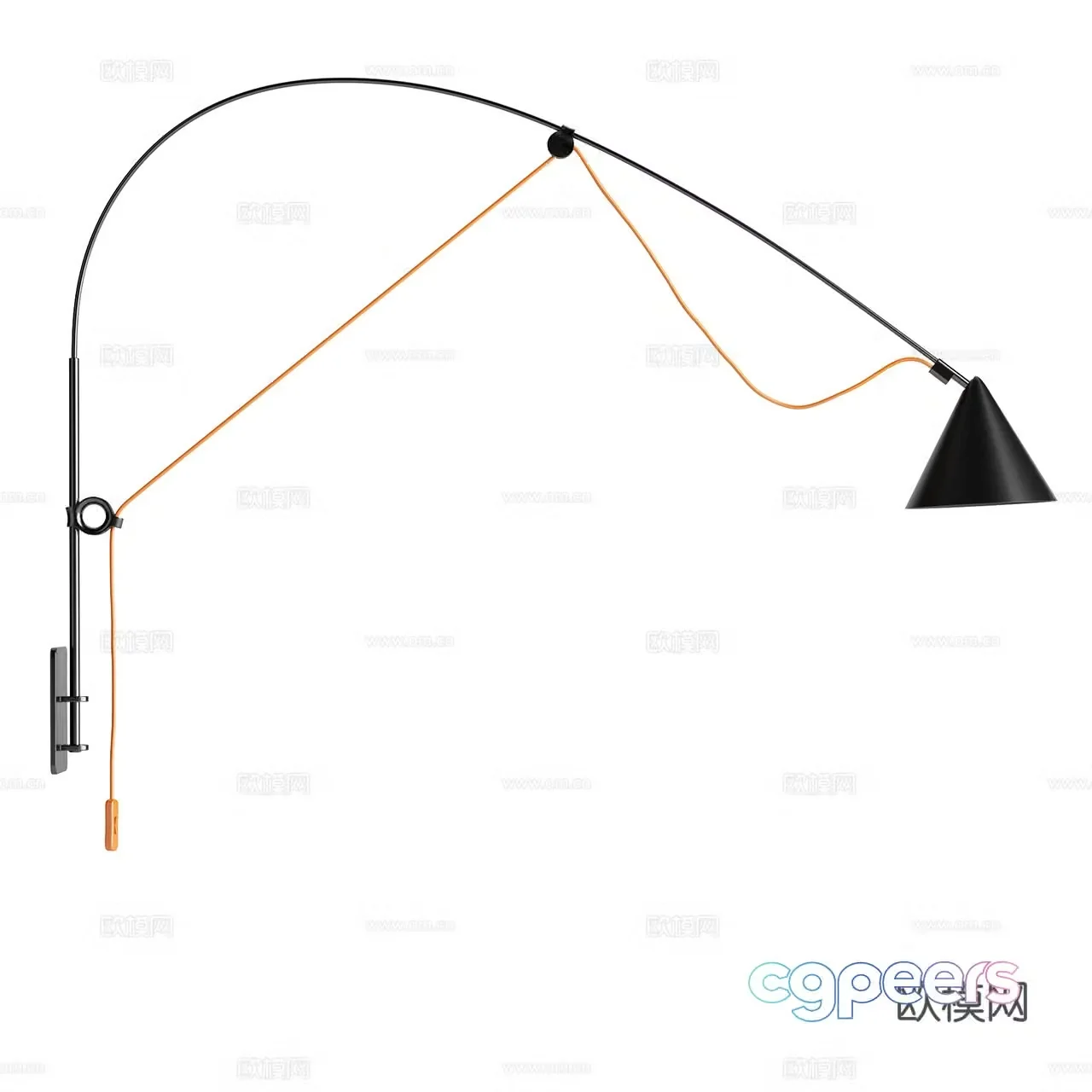 Midgard Minimalist Wall Light Metal Wall Light Modern Wall Light Retro Wall Light 3D Model