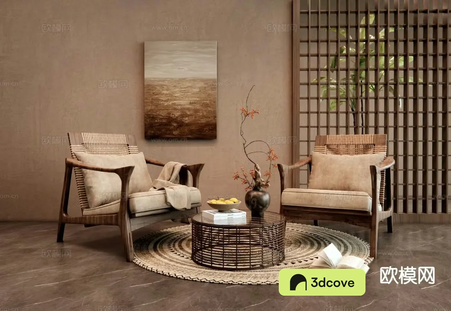 wabi-sabi armchair chair leisure chair