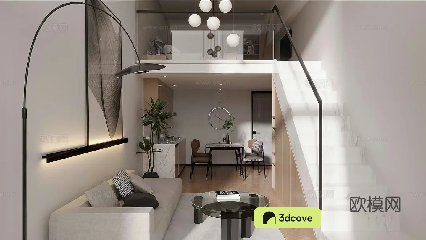 Modern single apartment