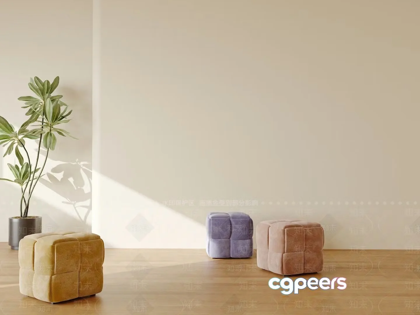 Modern Home Decor 3D Model – 8631 – VRAY Render