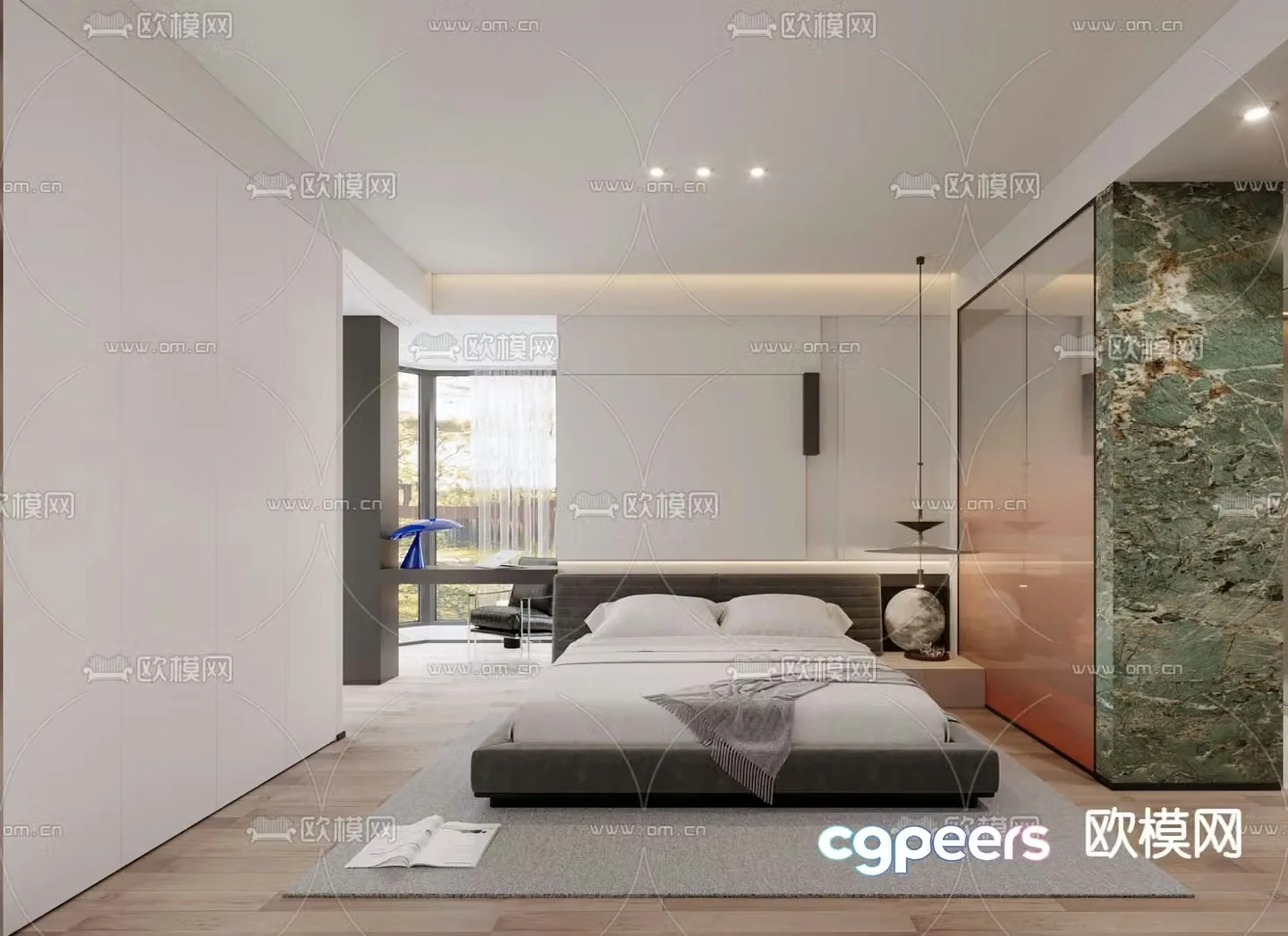 Modern bedroom Master bedroom Master room 3d model
