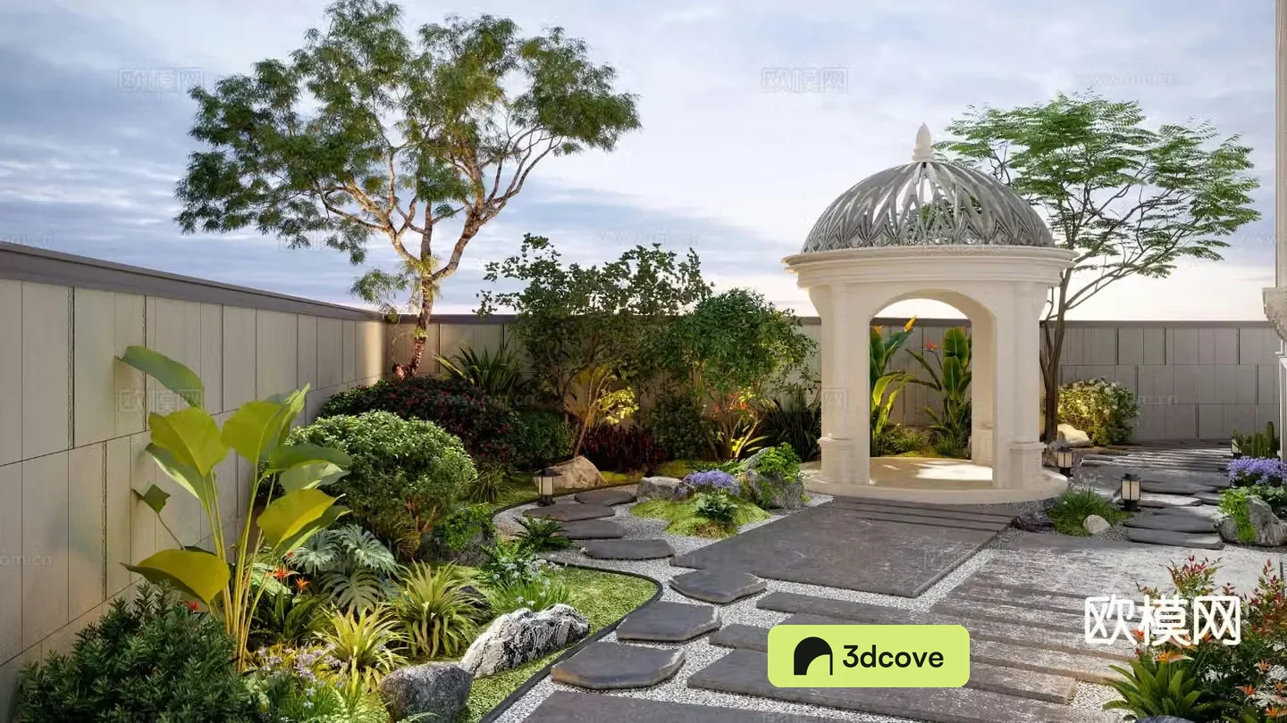 Modern courtyard garden courtyard landscape