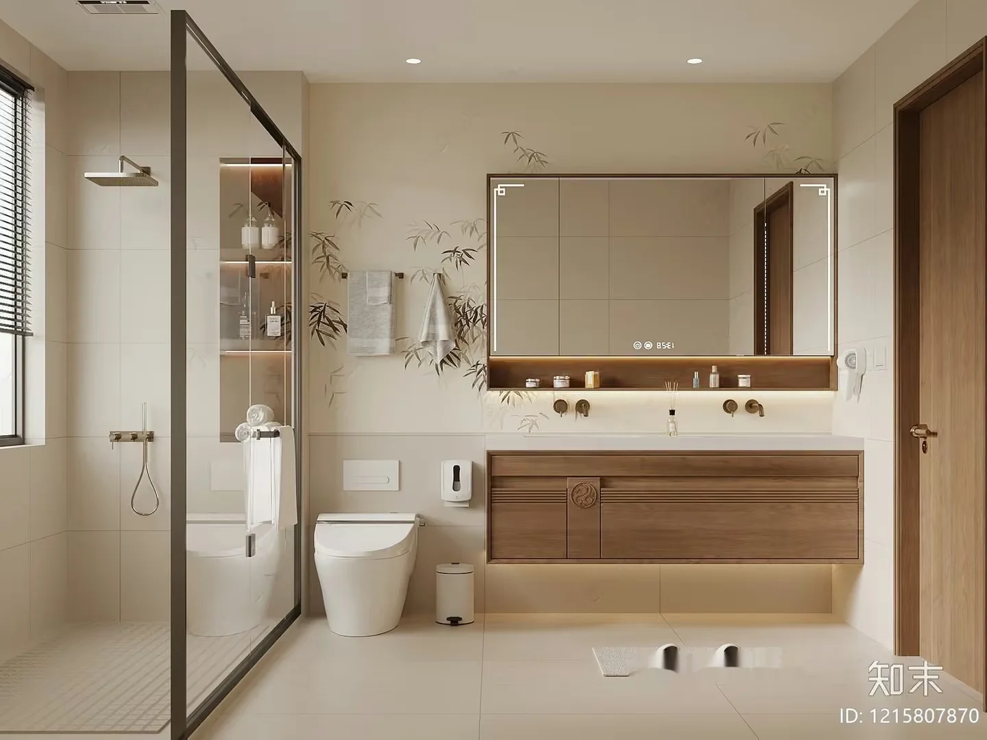 A Modern Bathroom 3D Model – 10439 – VRAY Render