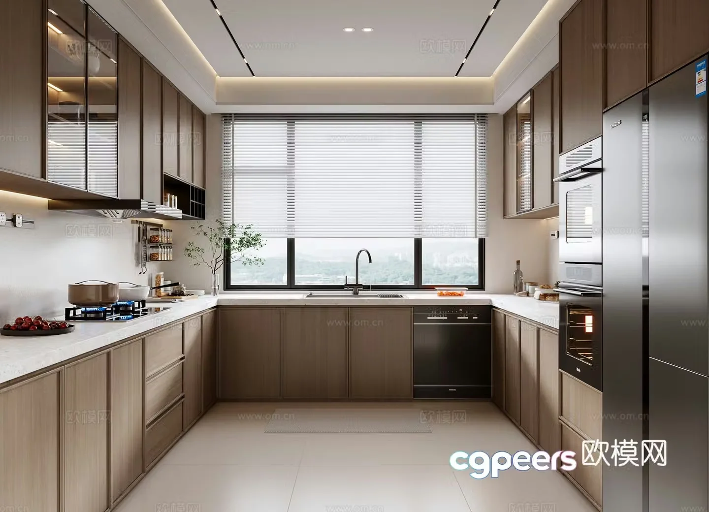 New Chinese kitchen 3D model