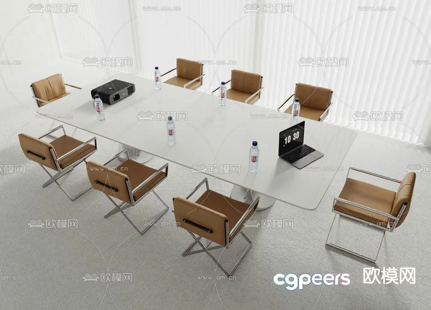 Modern conference table conference table 3d model