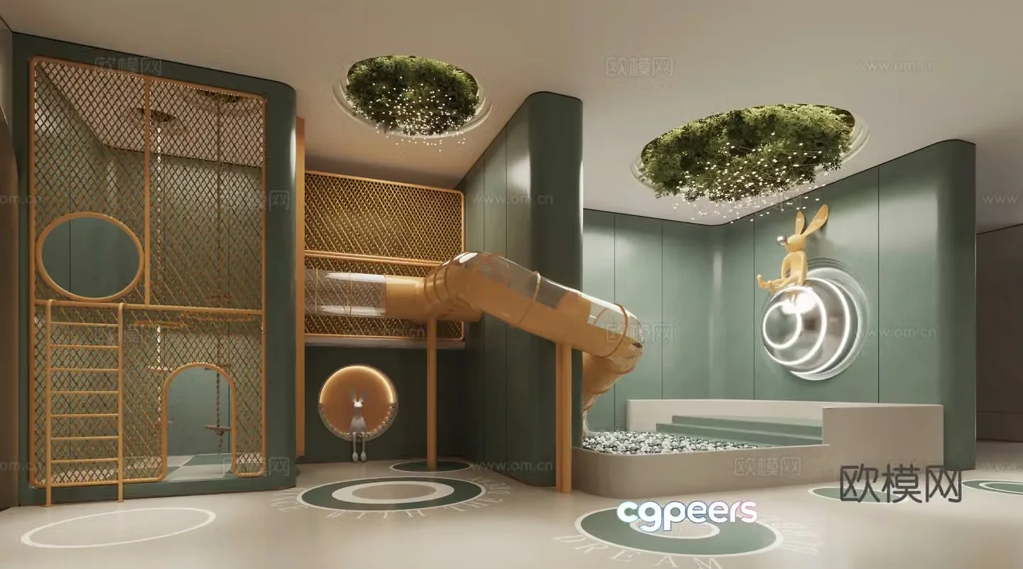 Modern Children’s Paradise Amusement Park 3D model