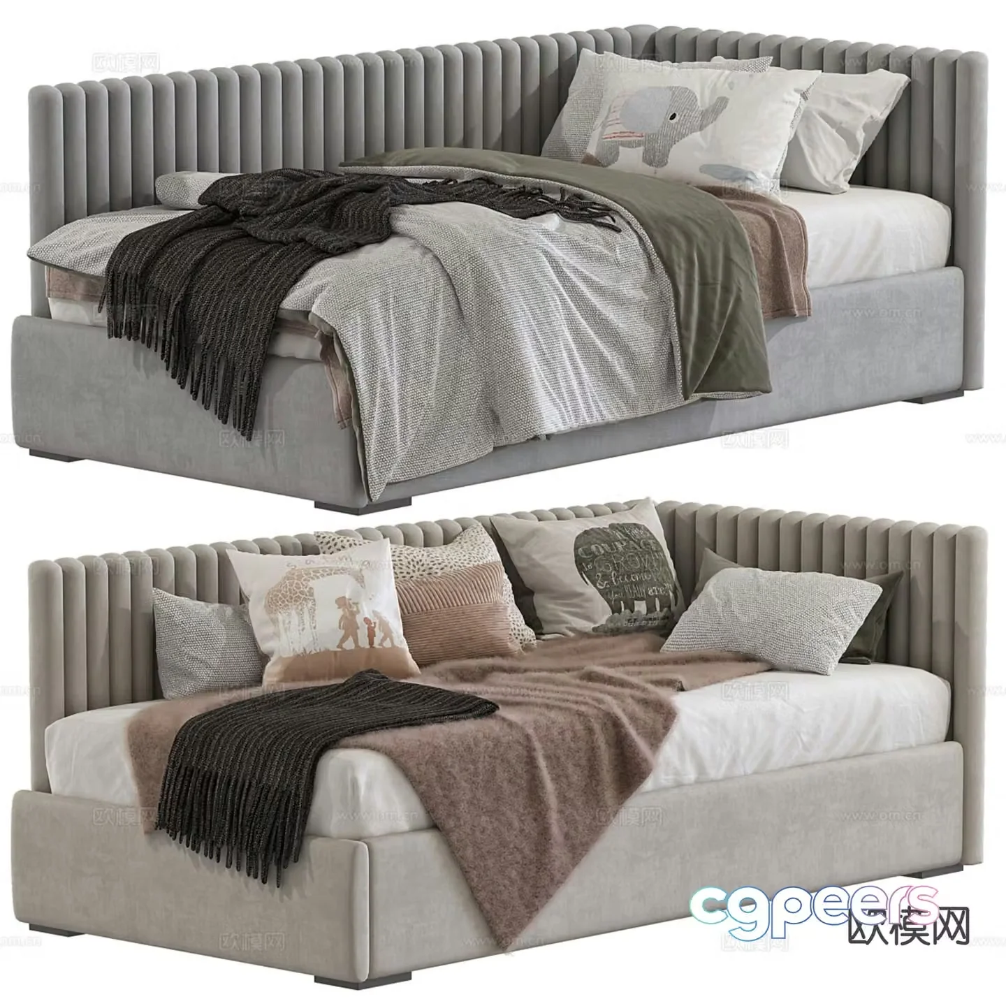 Modern sofa bed 3d model