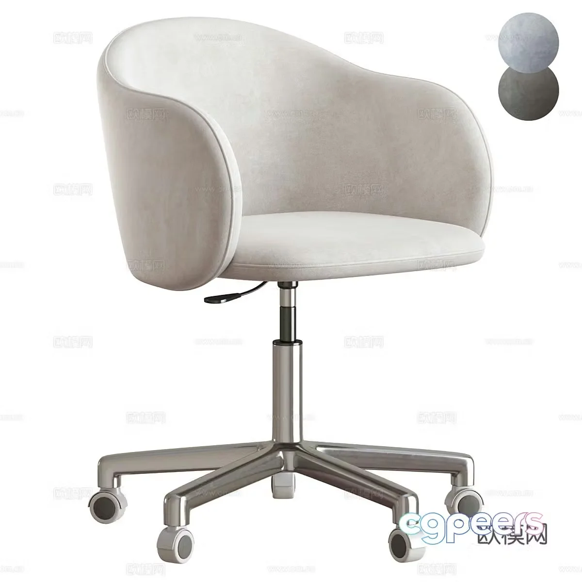 Modern Italian Lover Artu Office Chair 3D Model