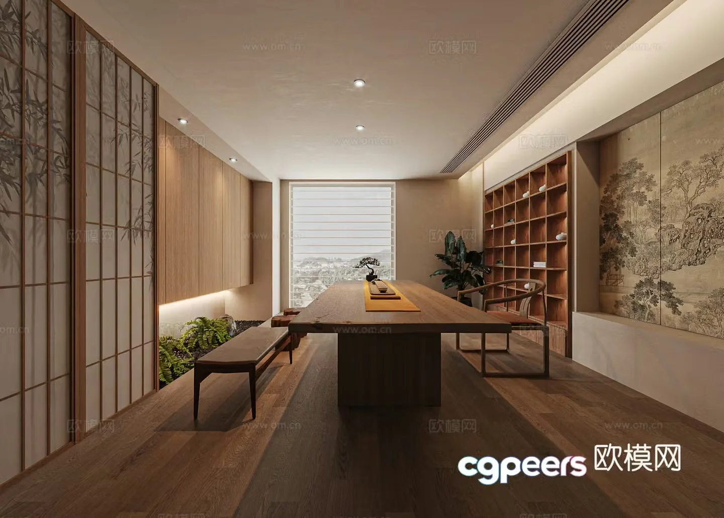 Song style tea room 3D model