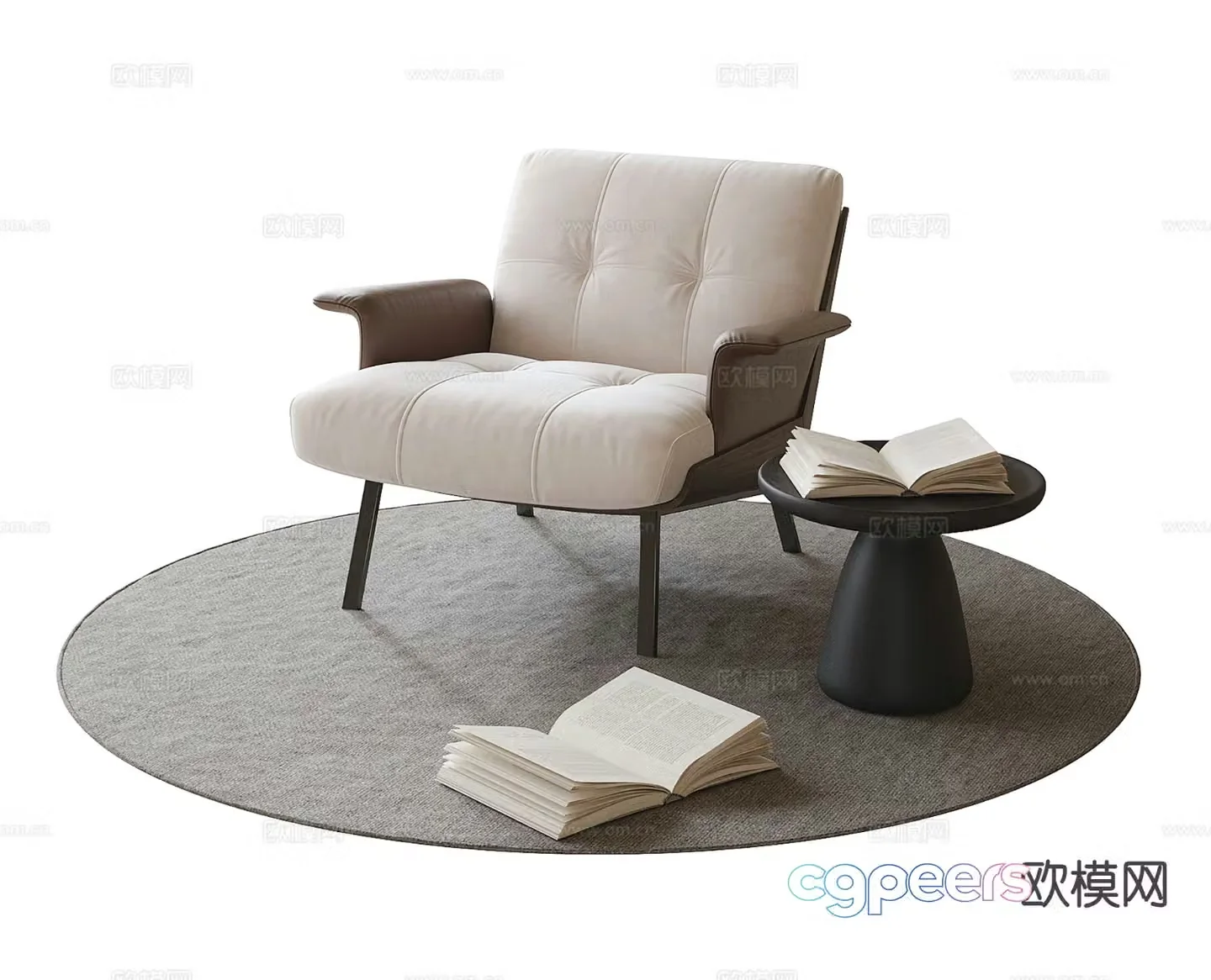 Modern lounge chair 3d model