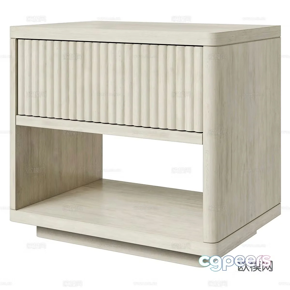 New Chinese style bedside table 3d model