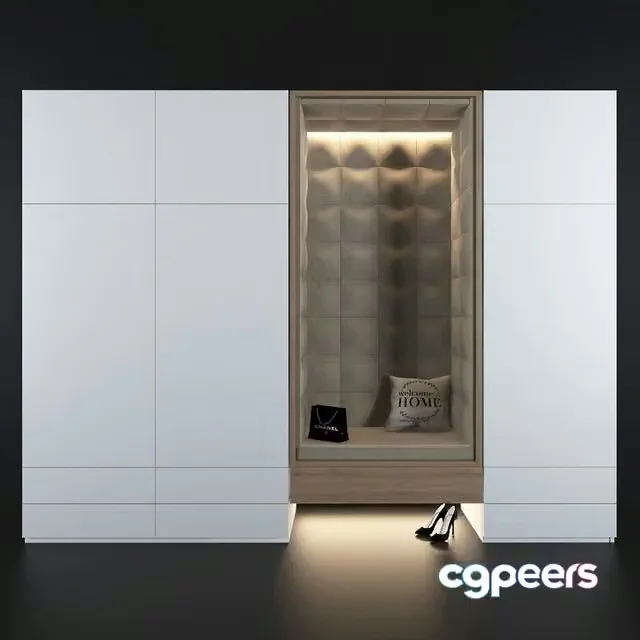 3ds Max Free – Composition in the hallway_5