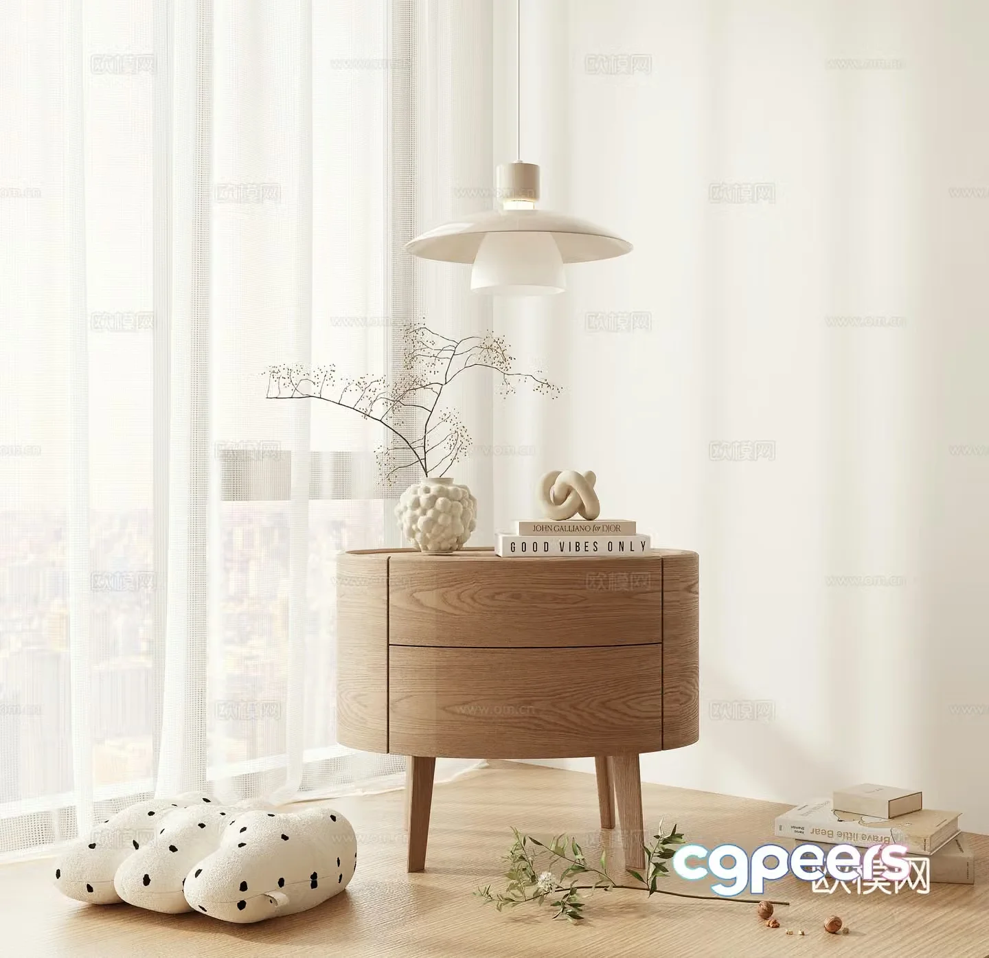 Bedside table 3d model