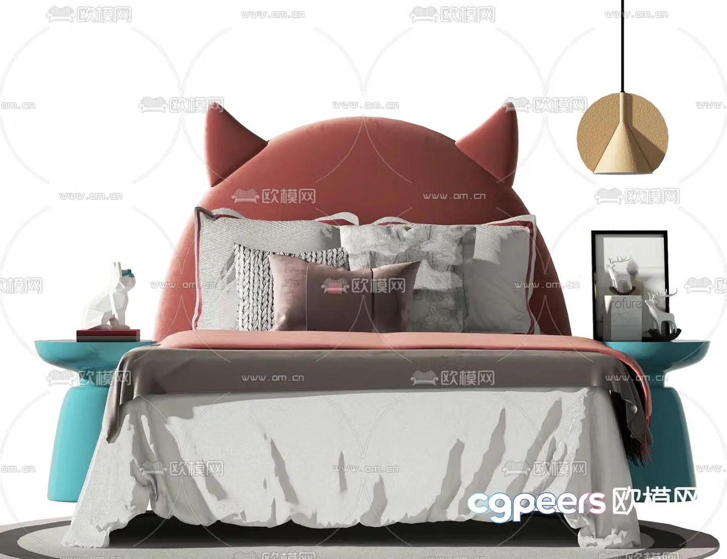 Modern children’s bed 3d model