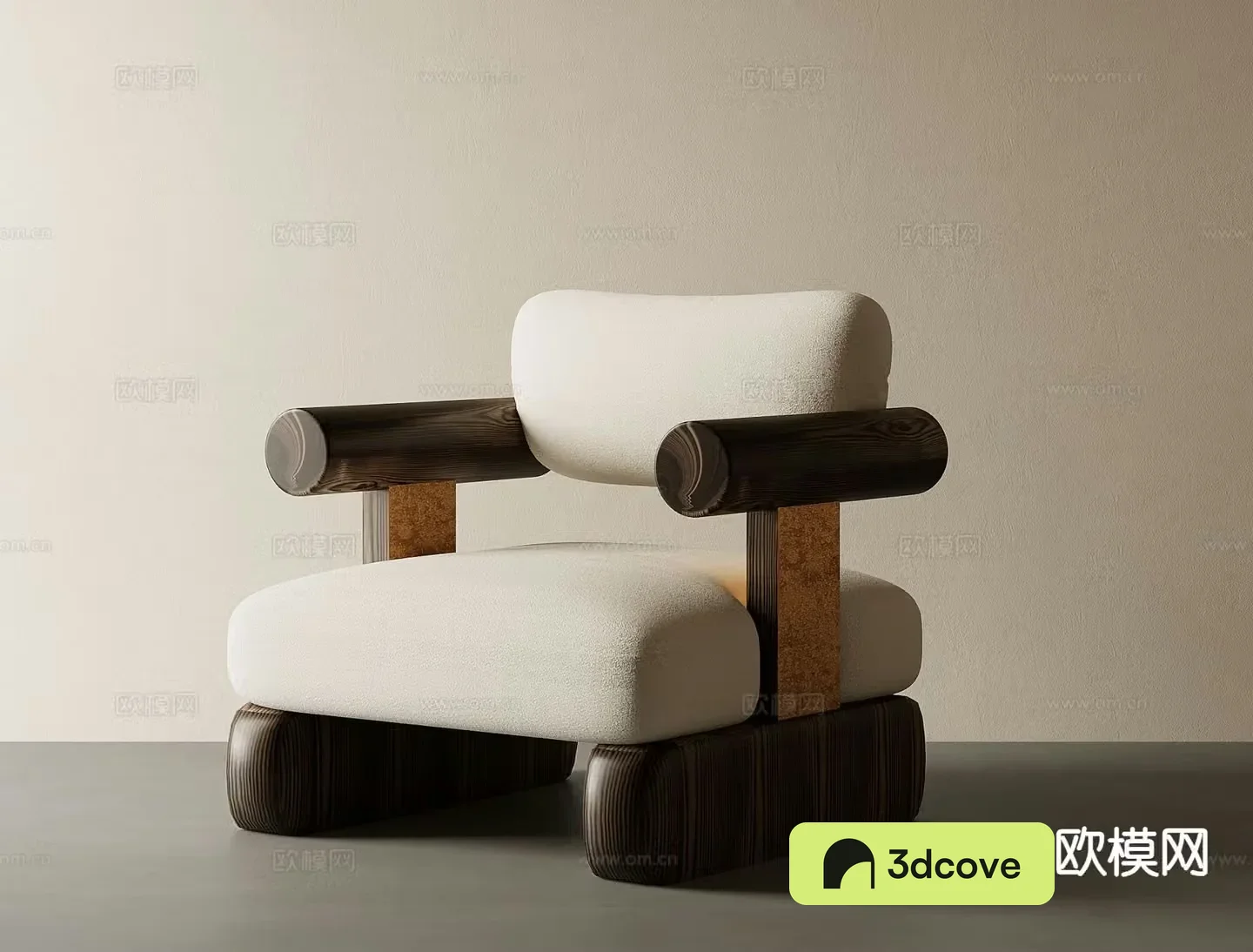 Wabi-sabi style sofa chair leisure sofa