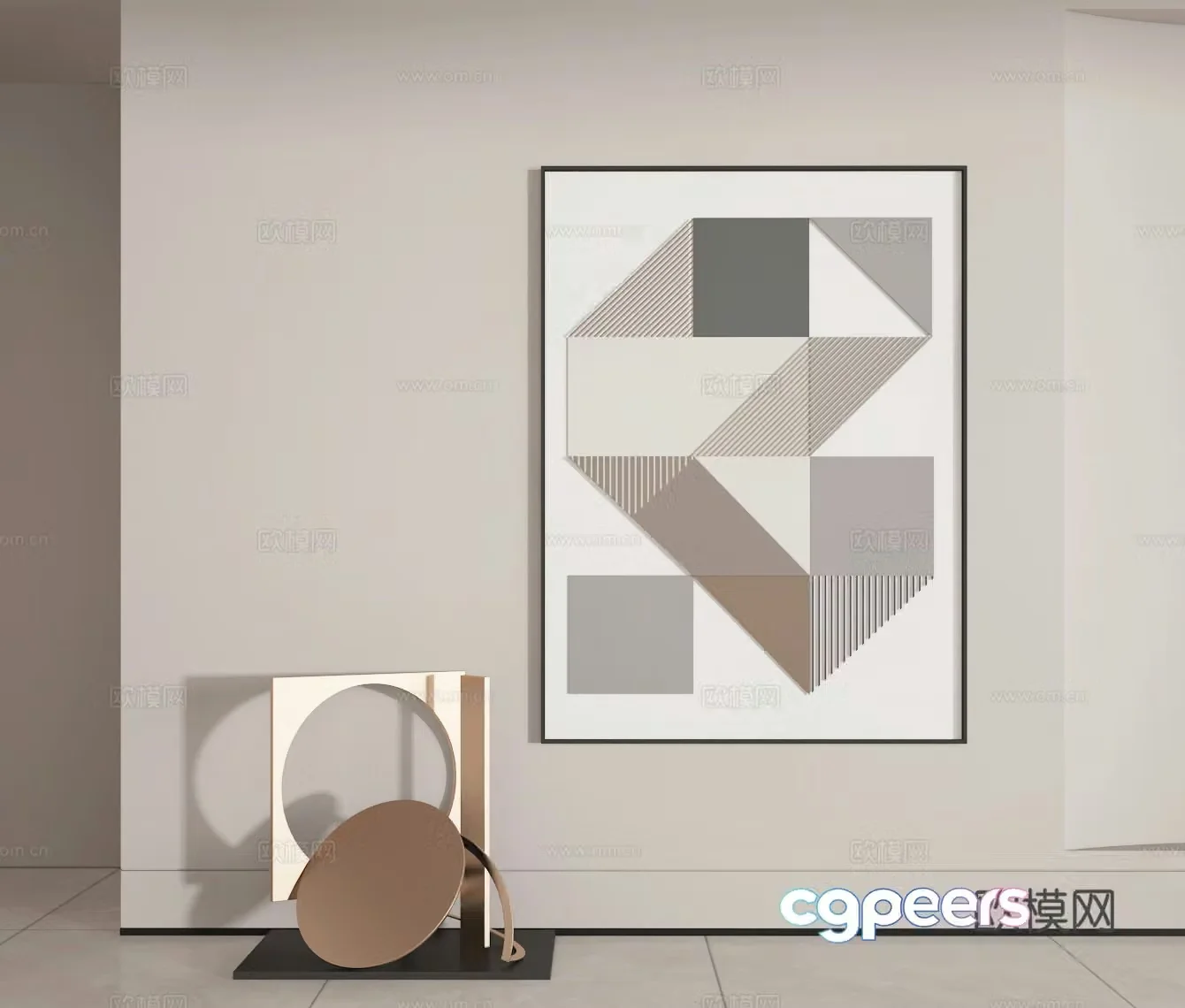 Decorative painting 3d model