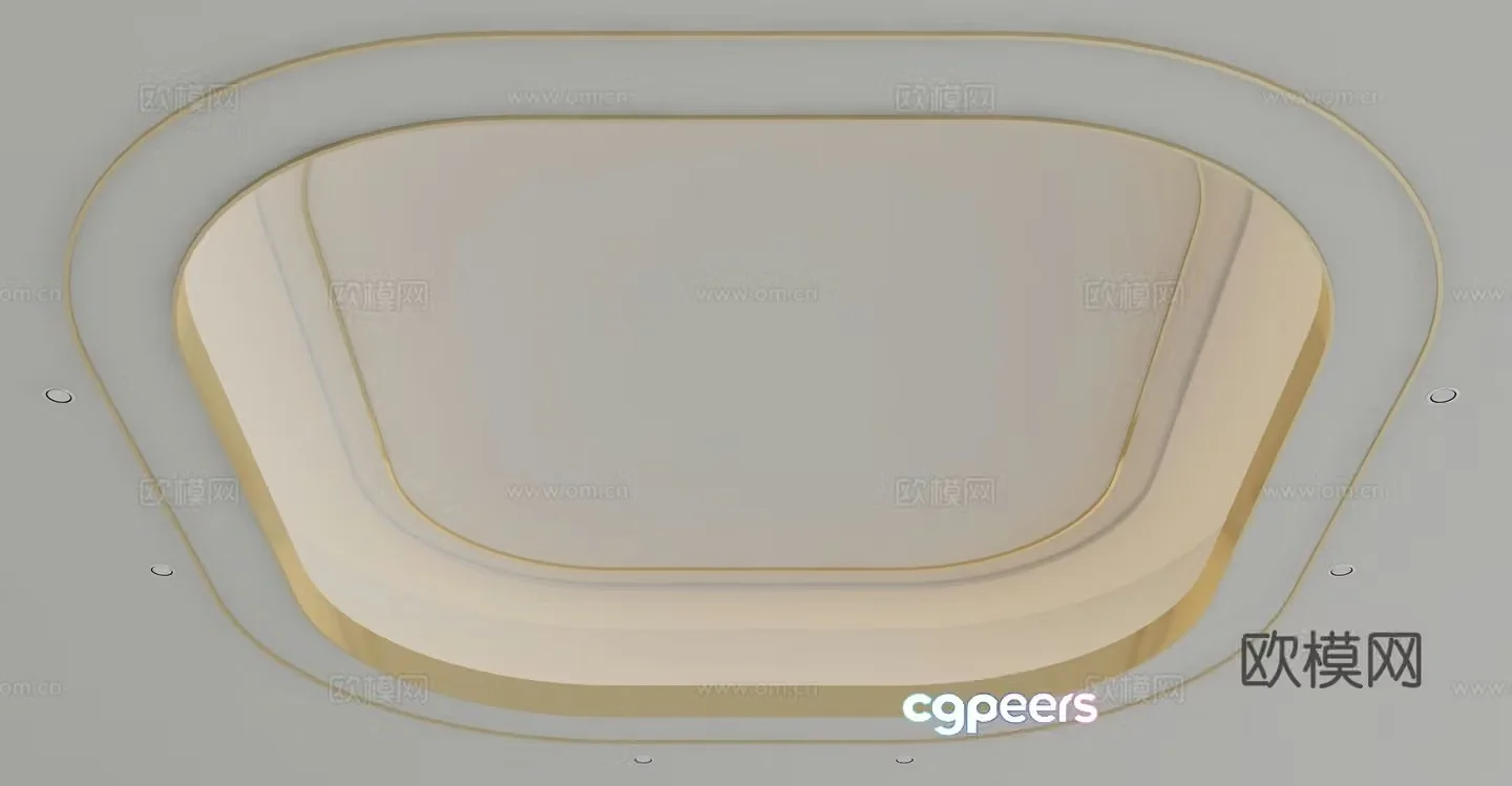 Modern ceiling 3d model