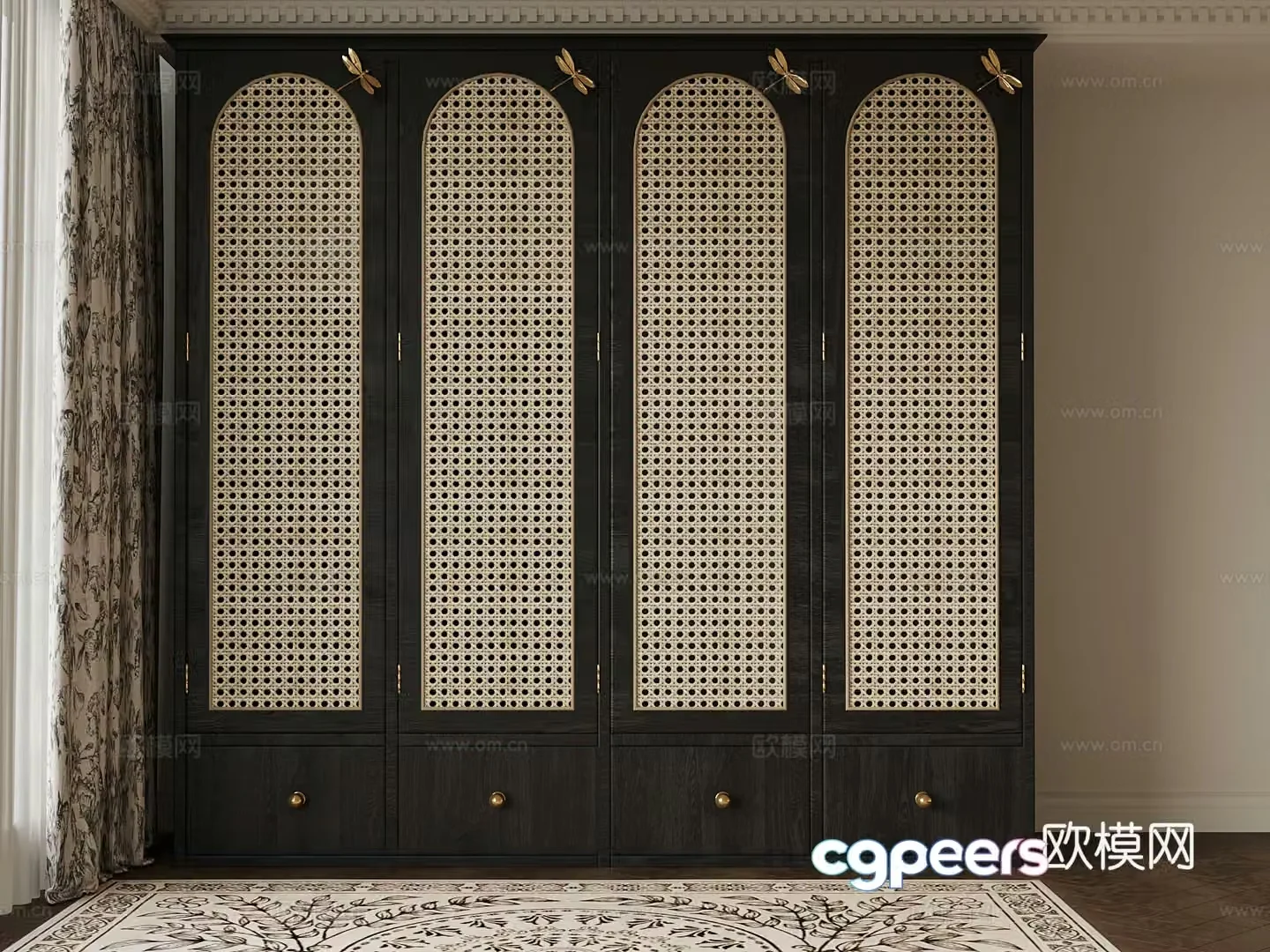 06 wardrobe French wardrobe 3d model