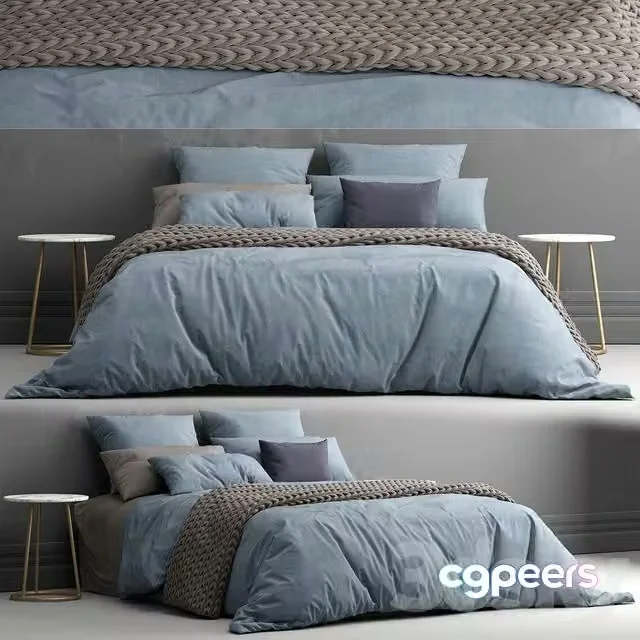 3ds Max Free – Bed from bedding adairs australia (blue)