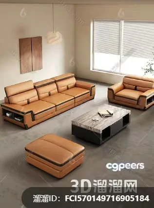 Modern Living Room 3D Model – 6293 – VRAY Render