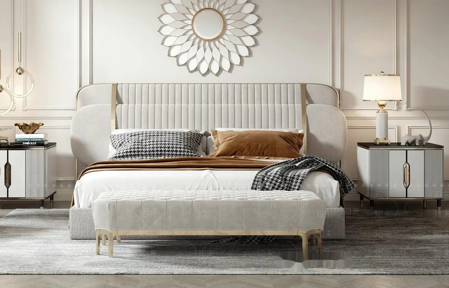 Cozy Modern Bedroom 3D Model – 3774 – VRAY Render