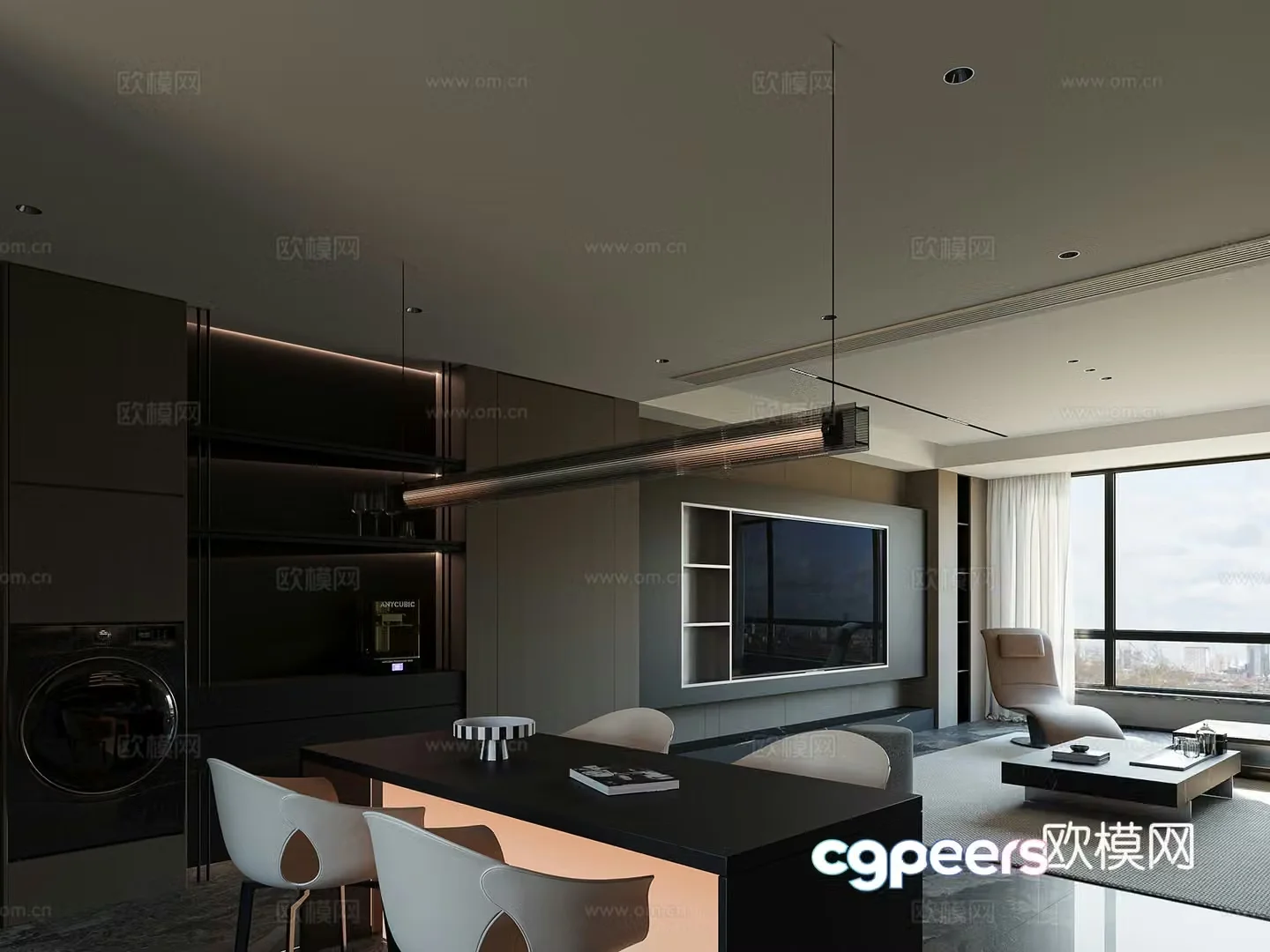 Italian restaurant 3D model
