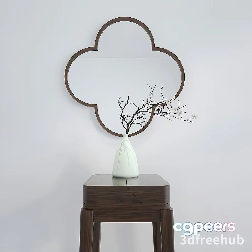 Modern Decorative Mirror 3D Model – 22966 – VRAY Render
