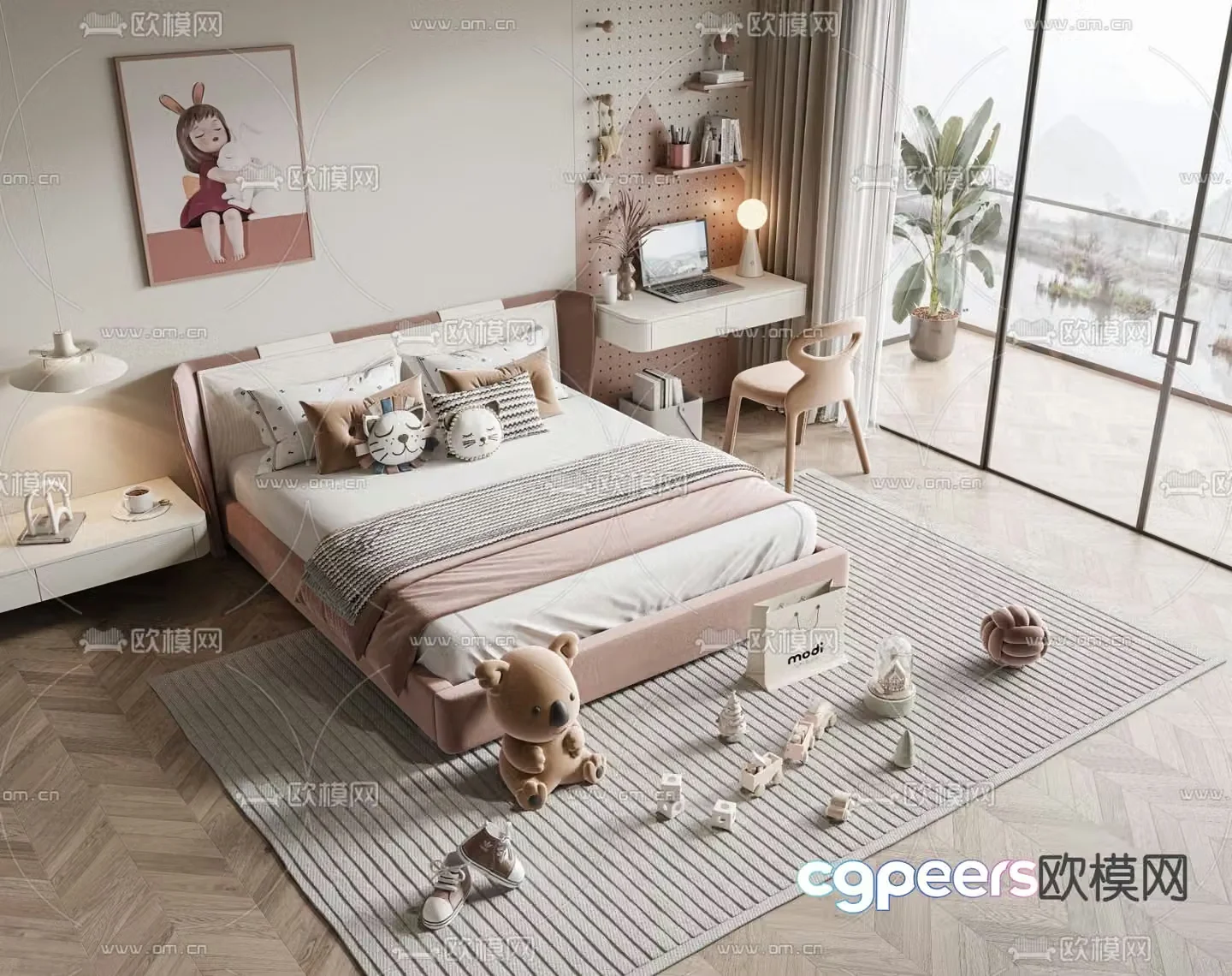 Children’s bed 3d model