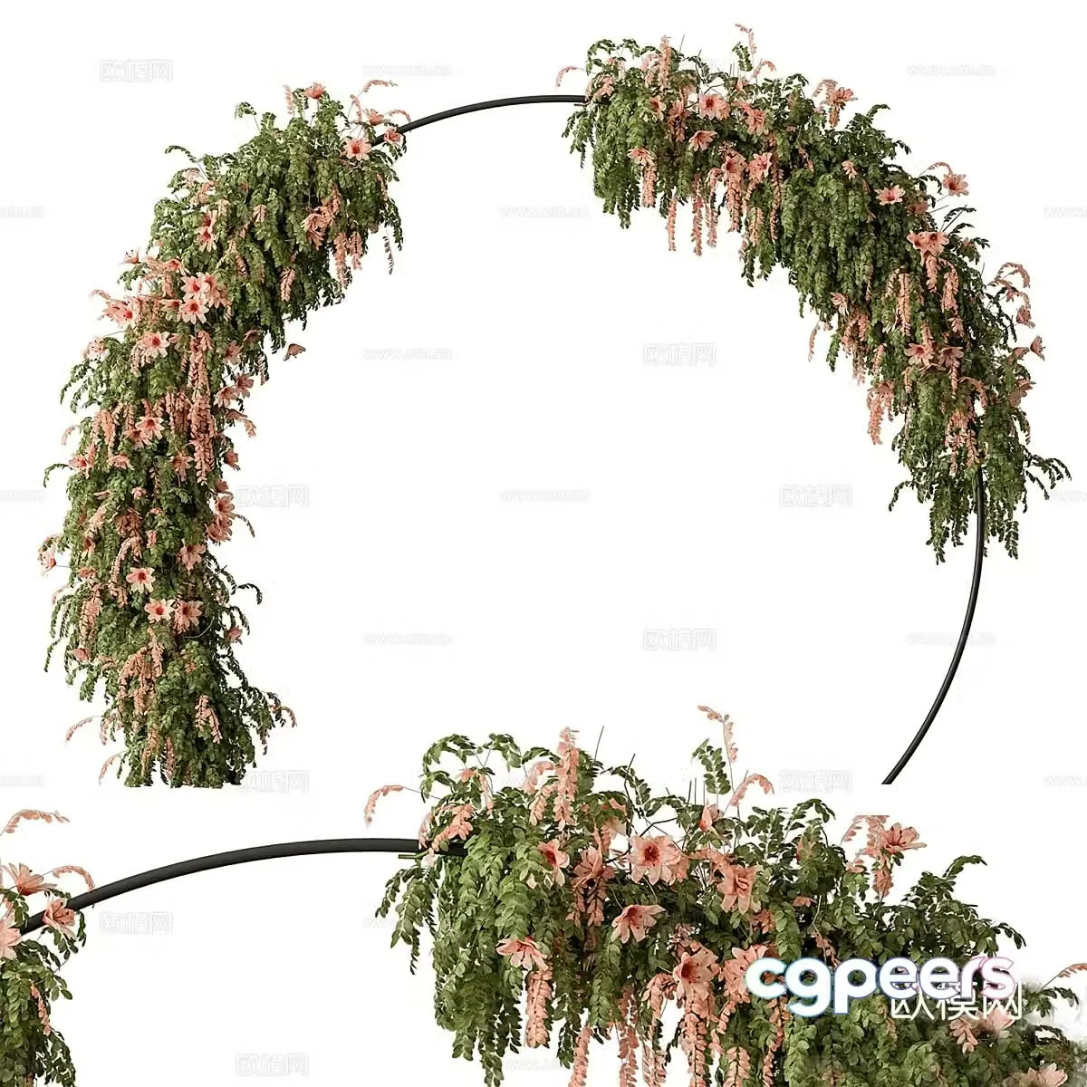 Arched flower stand gallery 3d model