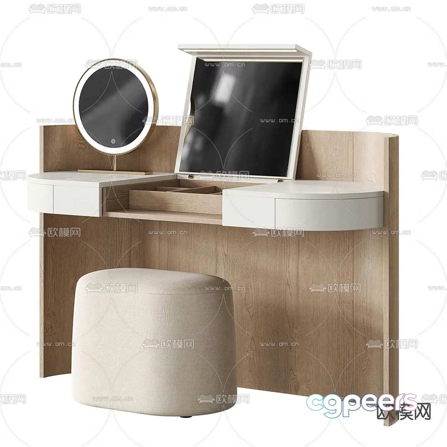 Modern dressing table dressing table 3d model