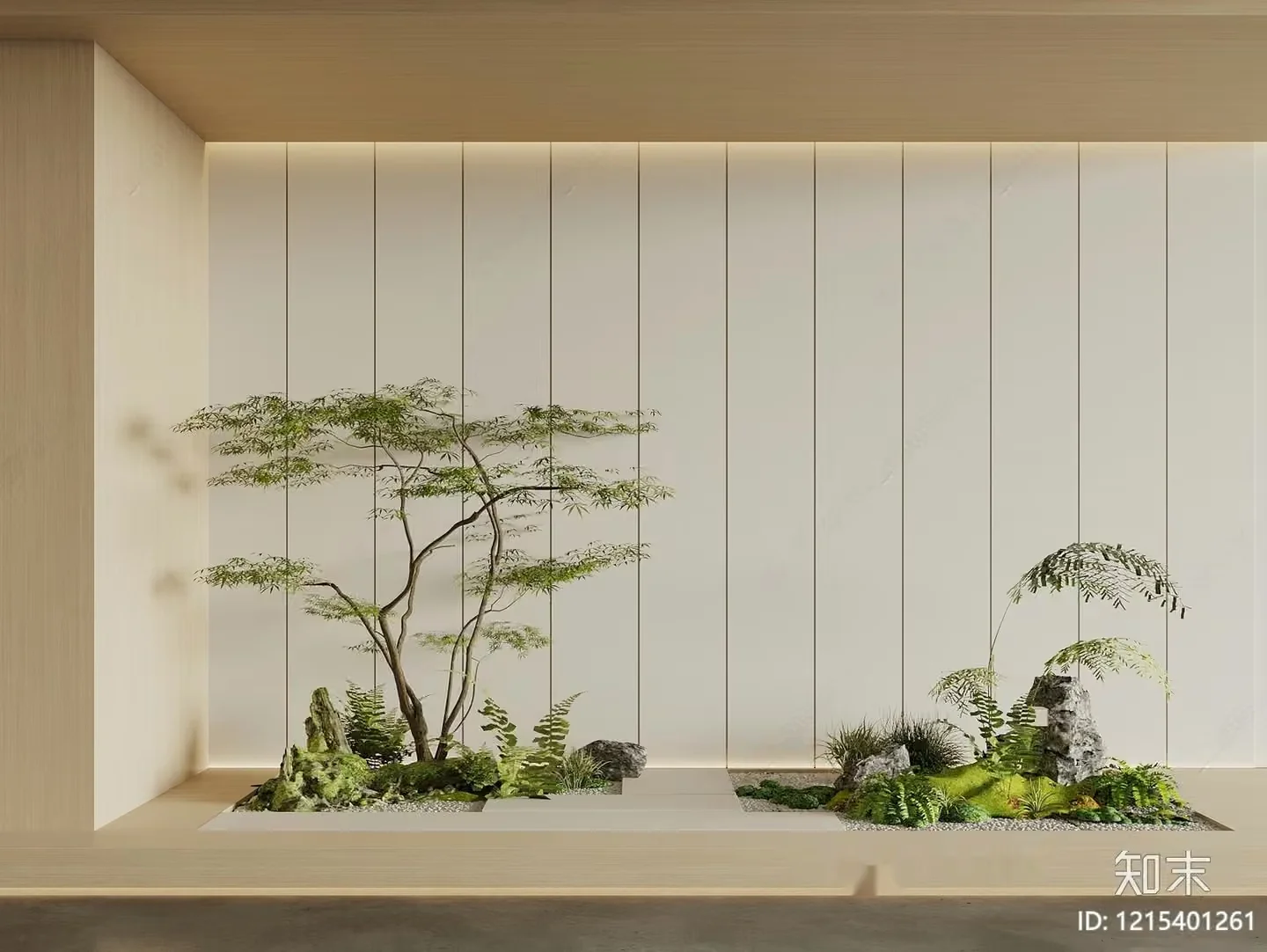 Modern Japanese Garden 3D Model – 17553 – VRAY Render