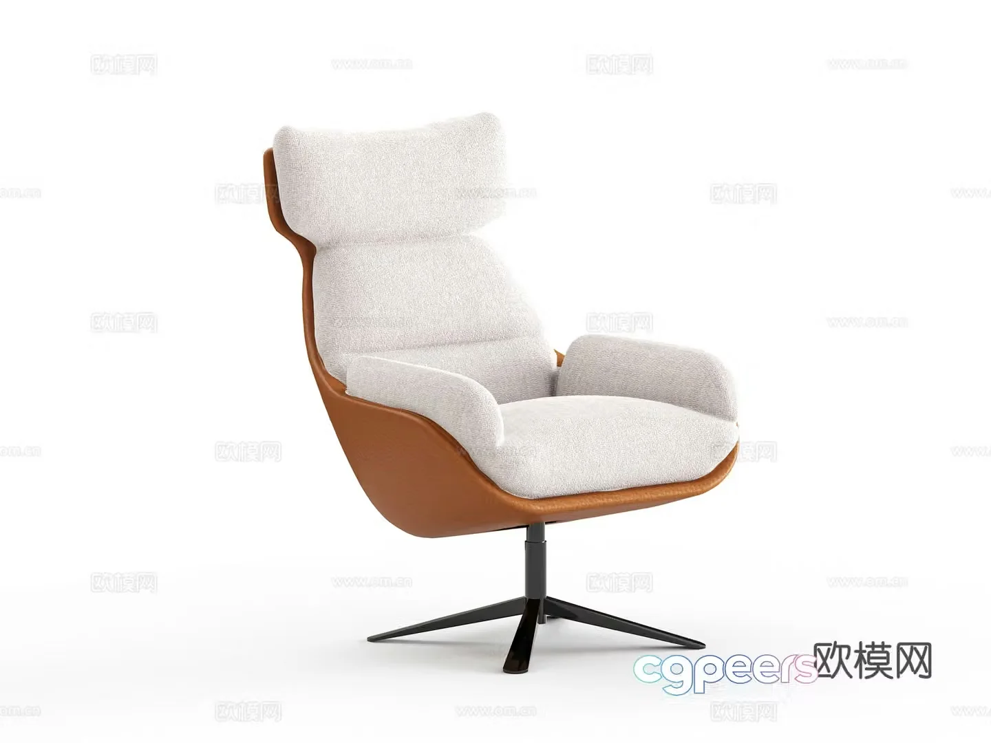 Single chair leisure chair 3d model