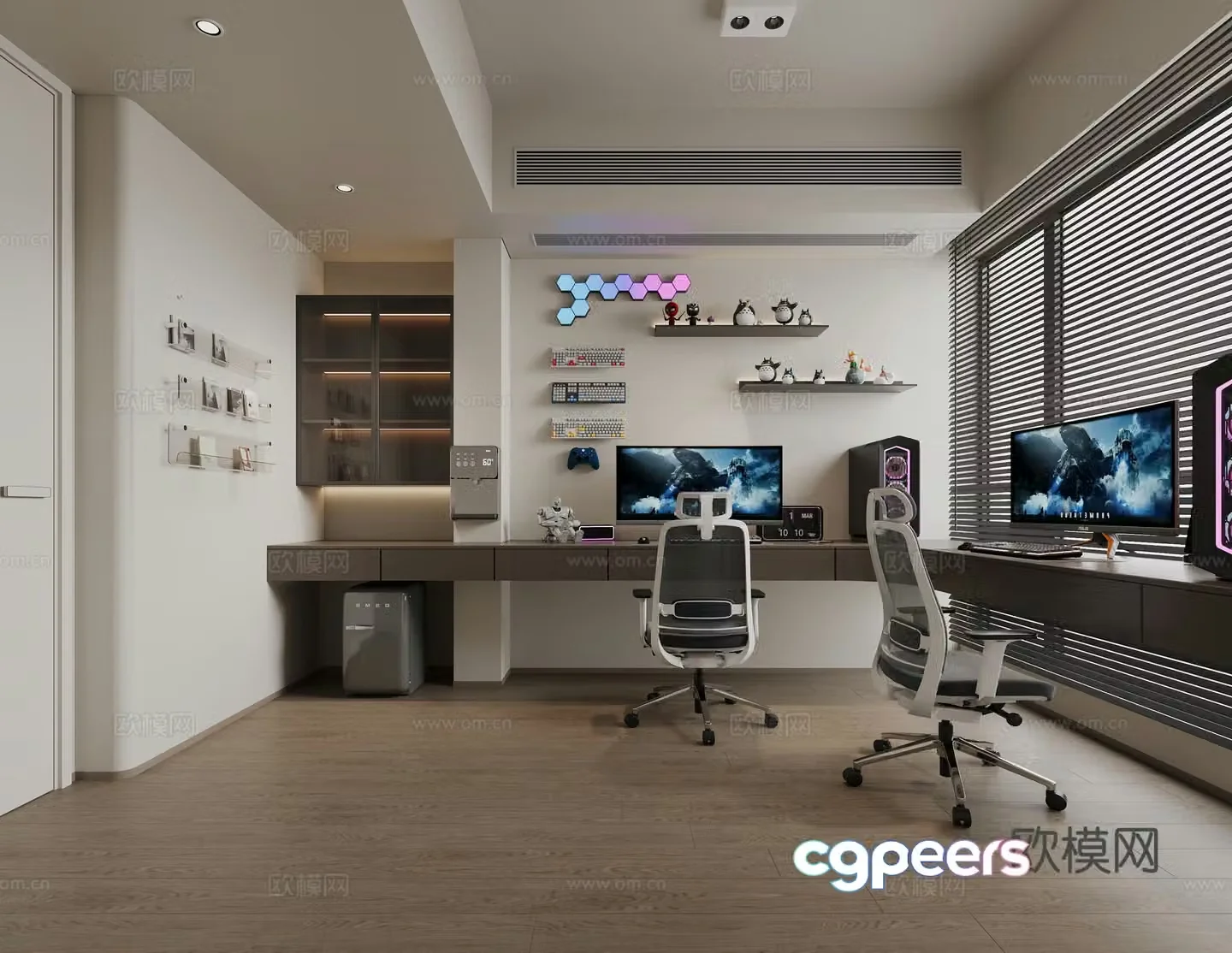 E-sports room 3d model