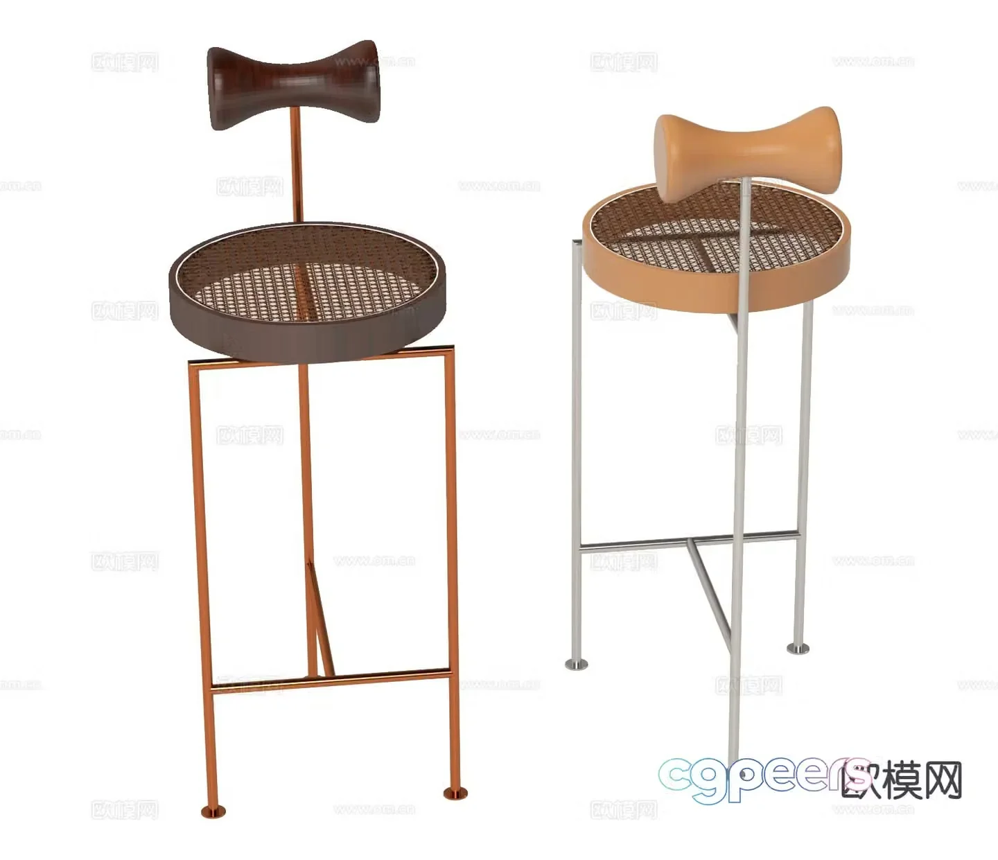 Bar stool bar stool high stool 3d model