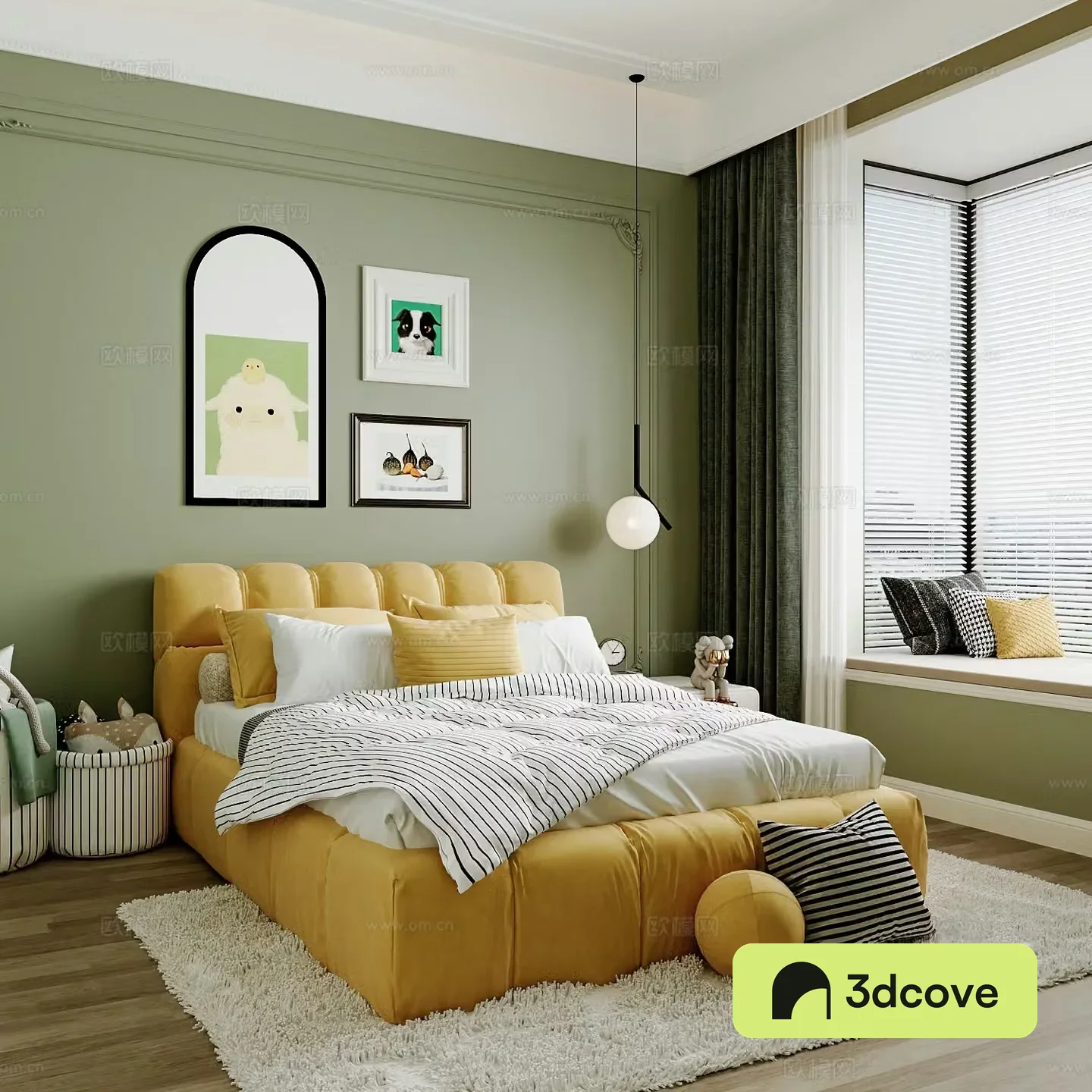 Modern children’s room boy’s room girl’s room children’s bed children’s wardrobe children’s desk