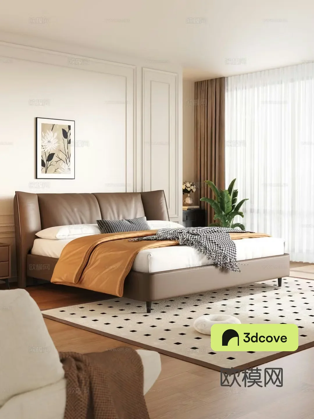 Italian double bed
