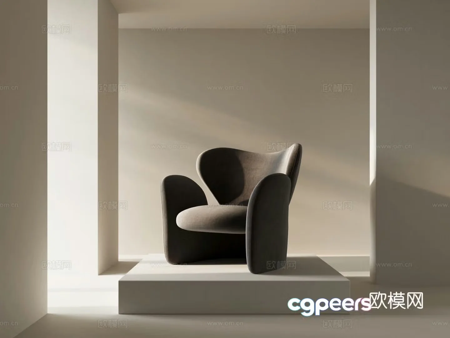 Single sofa casual sofa 3d model
