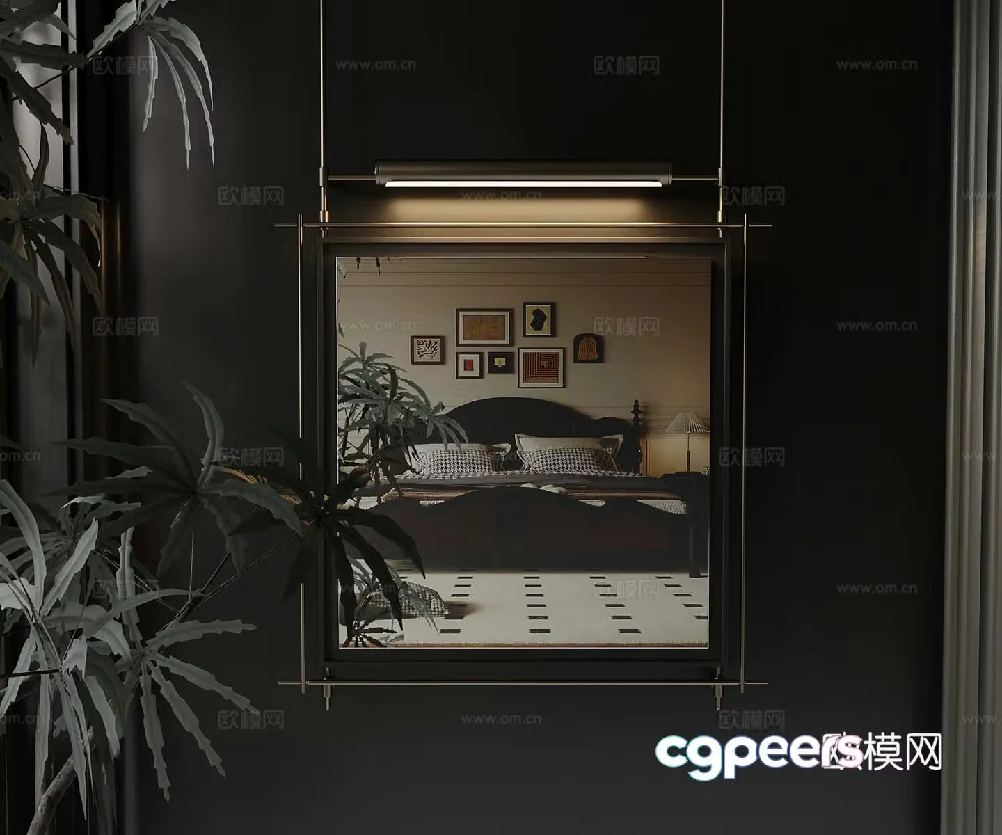 French mirror 3d model