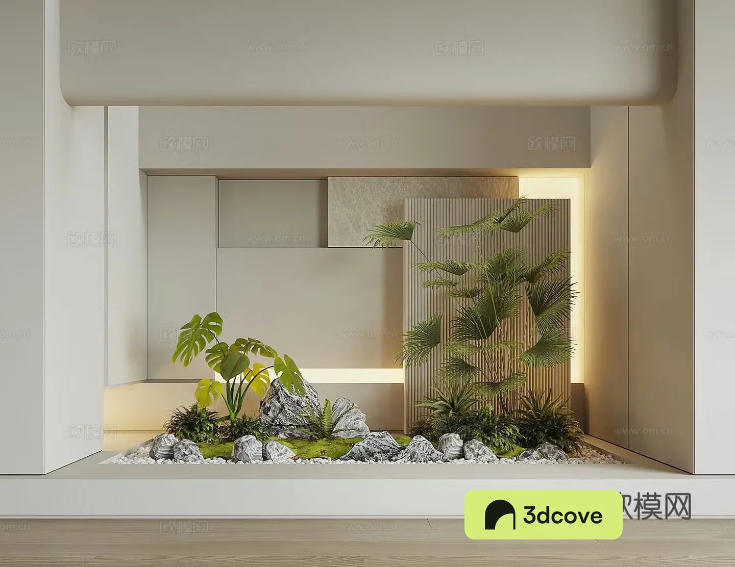 Modern plant landscape