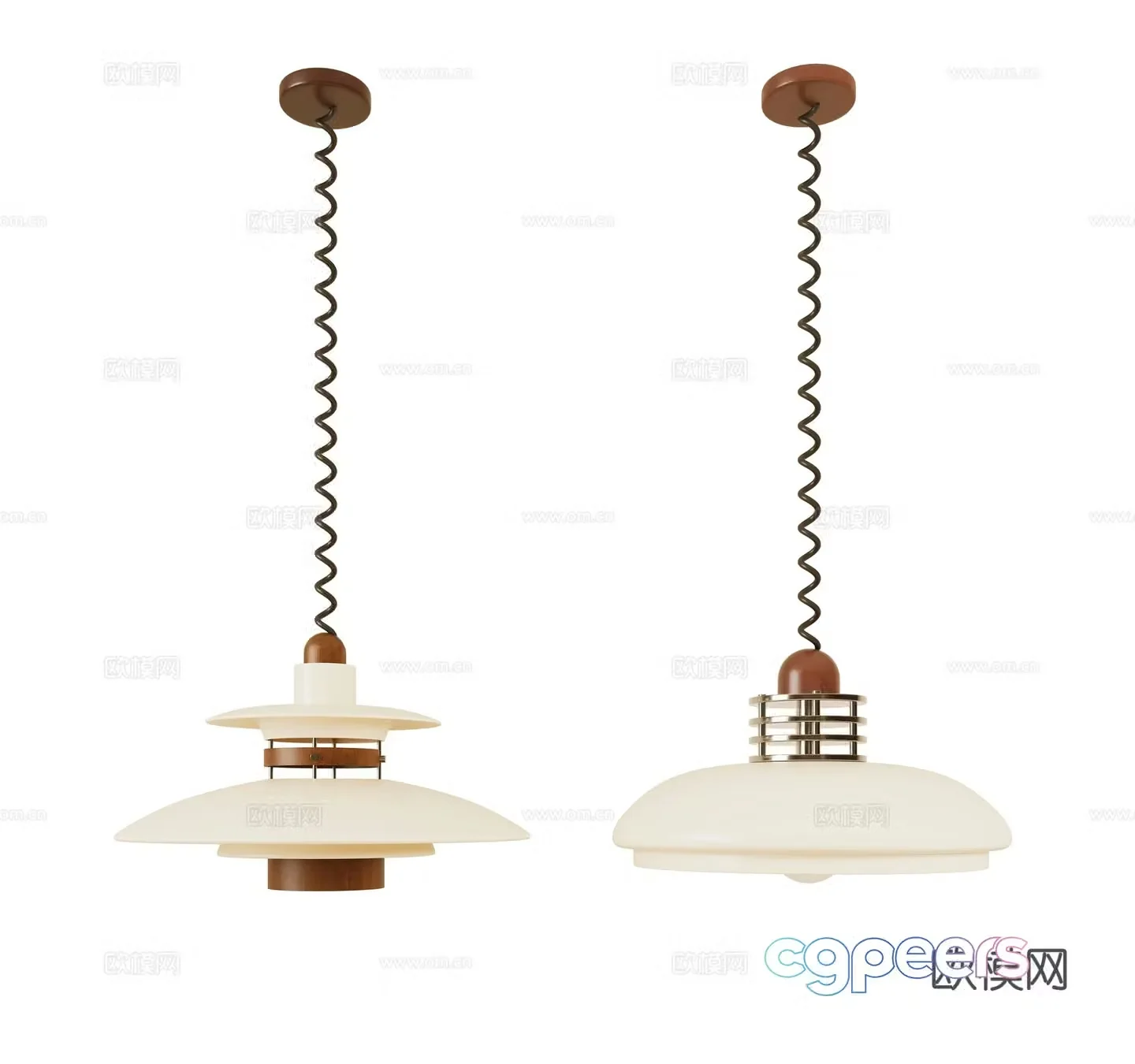 Medieval style chandelier spring chandelier 3d model