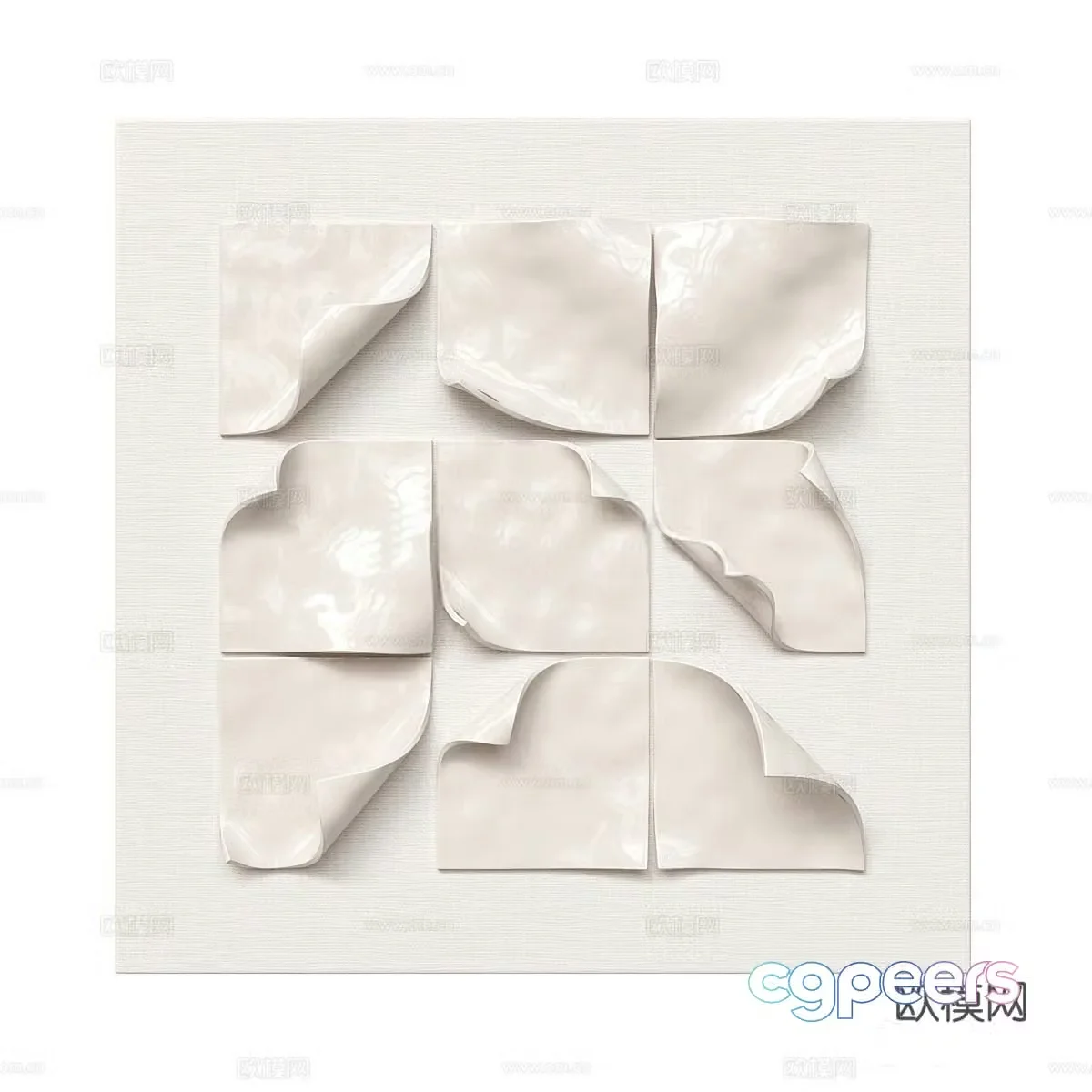 Modern three-dimensional painting decorative painting 3d model