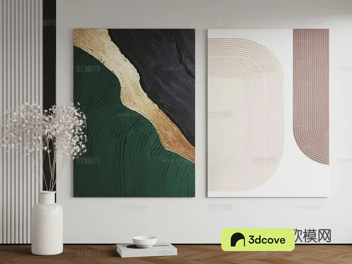 Modern decorative painting art hanging